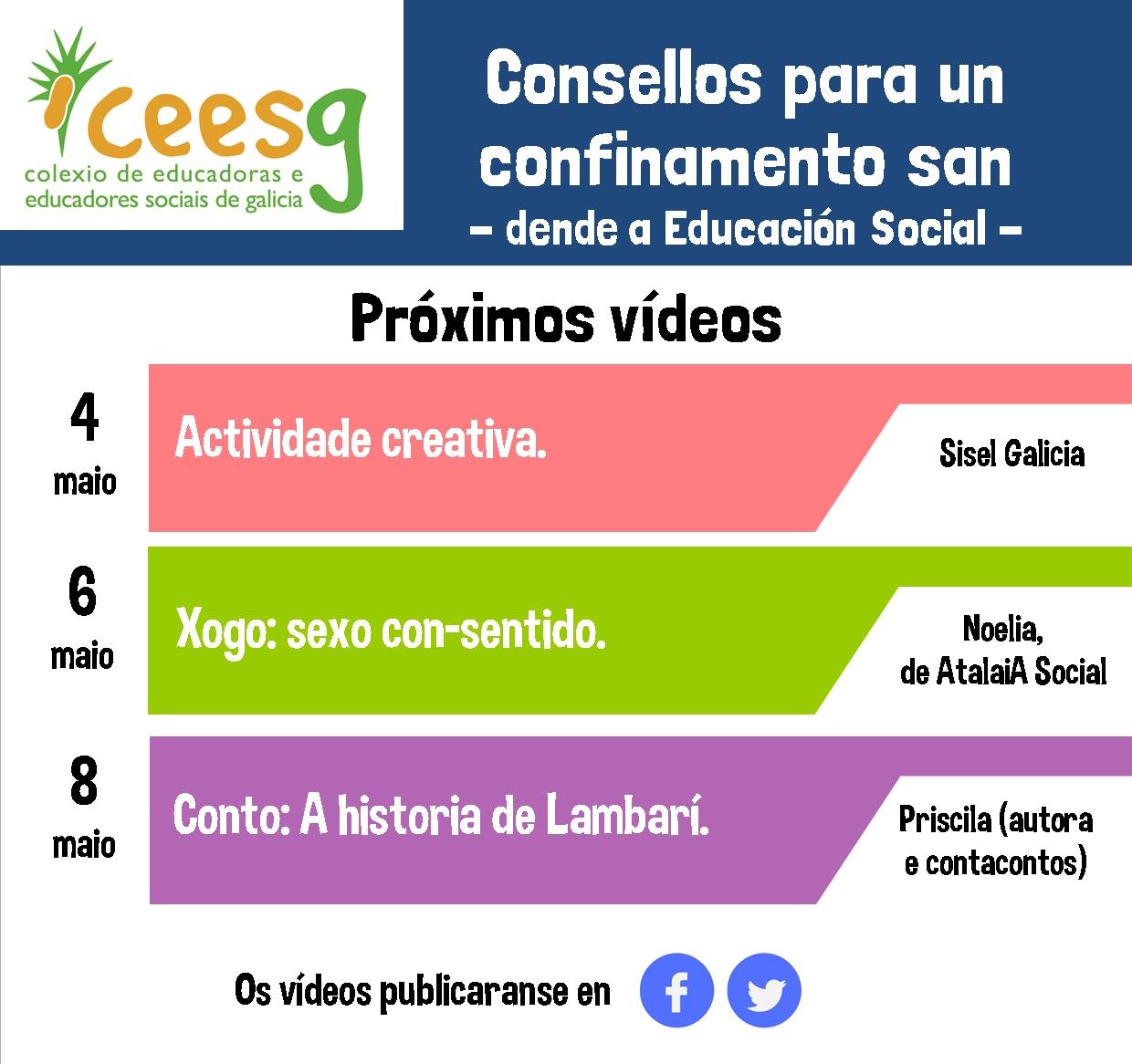 Máis vídeos para un confinamento san